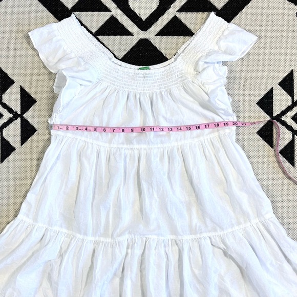 J. Crew Flutter Sleeve Voile Mini Dress in White Large - Picture 5 of 12